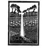 Original lino cut print "Hardraw Force"