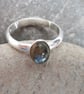 Silver Ring with Labradorite  - Image 1