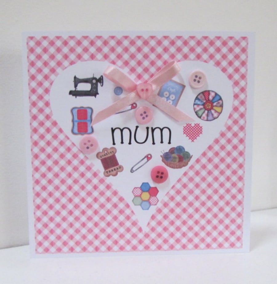 Sewing Card for Mum