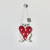 'Love You' Mr Bear is Holding a Heart - Hanging Decoration