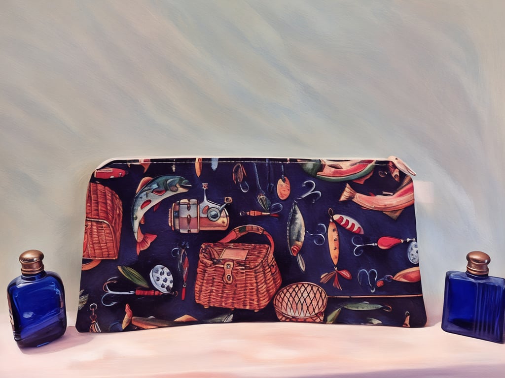 Fishing Pencil Case or Small Bag 