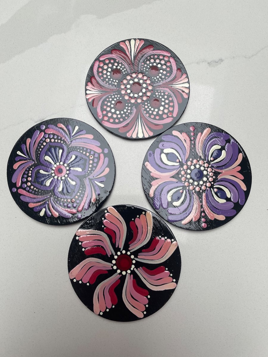 Hand painted coasters