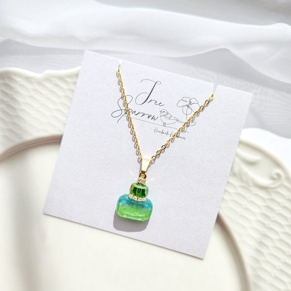 Perfume Bottle Necklace