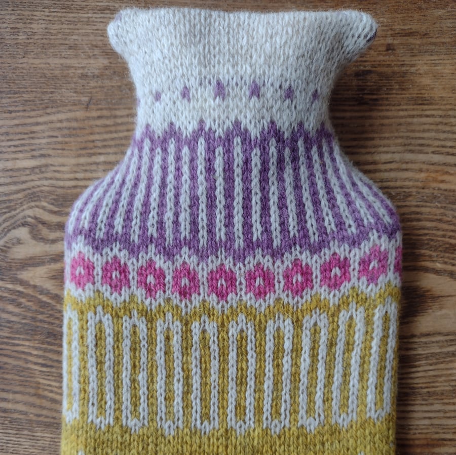 1L hot water bottle cover Yellow 