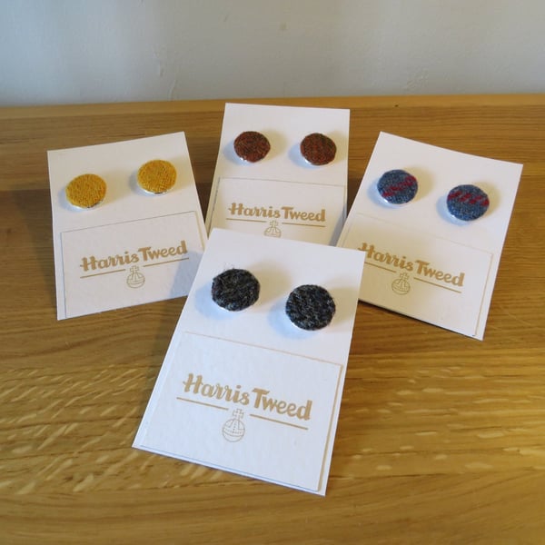 Harris Tweed Cuff Links , Tweed Cuff Links, Best Man Gift, Fathers Day Gift