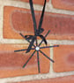 Hanging Black Beaded Star Suncatcher - Image 2
