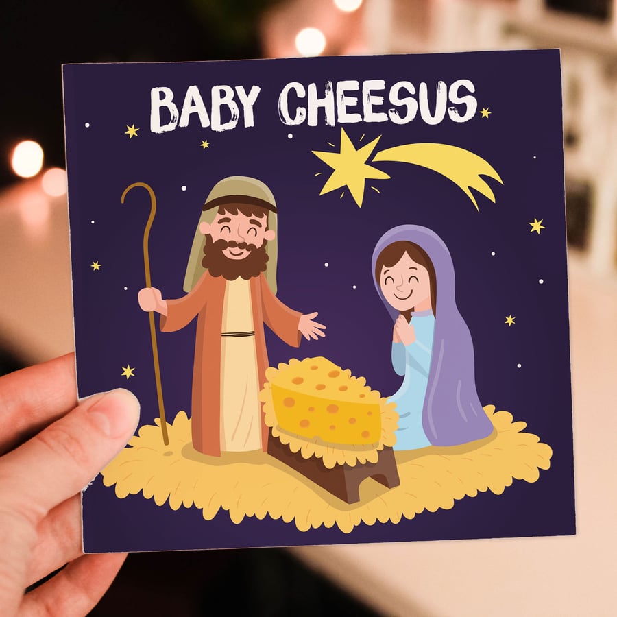 Christmas card: Baby Cheesus