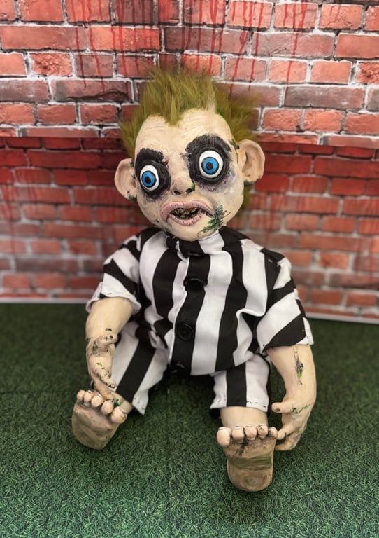 Ooak poseable baby beetlejuice 