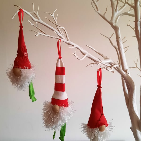 Christmas Decoration - Set of Three Gnomes