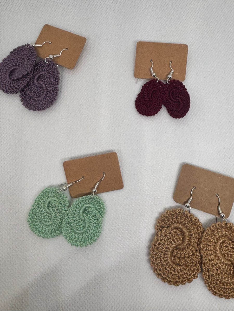 'Boho breeze' crochet earrings