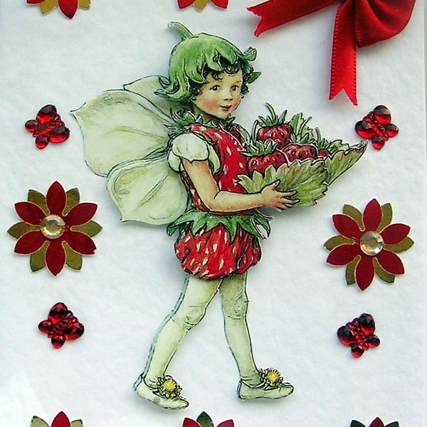 Fairy - Hand Crafted 3D Decoupage Greeting Card - Blank - 2576