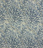 William Morris Design Tablecloth. 100cm ROUND Willow Bough Blue - Image 1