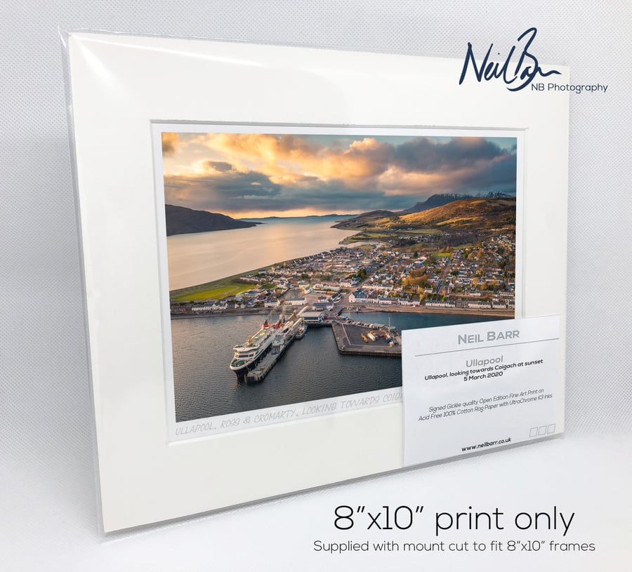 Ullapool & Loch Broom looking to Coigach - A5 (10" x 8") Unframed Print