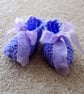 KNITTING PATTERN PDF Lavender Bootees - Image 4