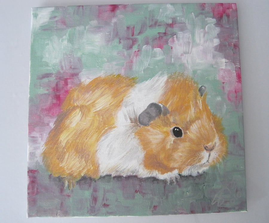 Original Acrylic Painting: Guinea Pig