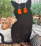 Rustic pumpkin earrings  - Image 2