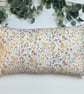 Rectangle Cushion in a lemon floral print cotton fabric - Home Decor