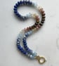 Blueberry Pecan Pie Hand Knotted Beaded Gemstone Necklace - Image 4