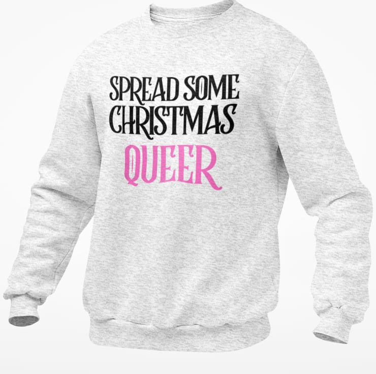 Spread Some Christmas Queer Christmas JUMPER Folksy