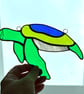 Stained Glass Turtle Suncatcher - Handmade Hanging Window Decoration  - Image 3