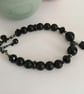 Black agate & stone beaded star bracelet  - Image 3