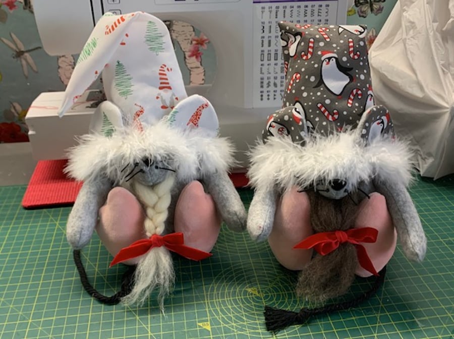 Christmas Mouse Gnome