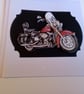 Decoupage motorbike card. Ref 060 - Image 3