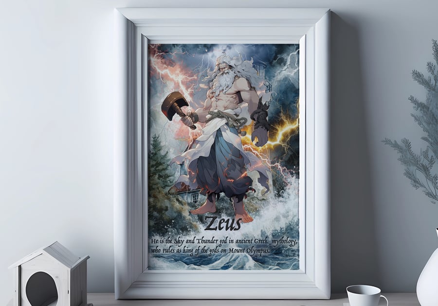 Greek Mythology Poster - Zeus