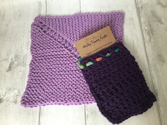 crochet washcloth on Folksy