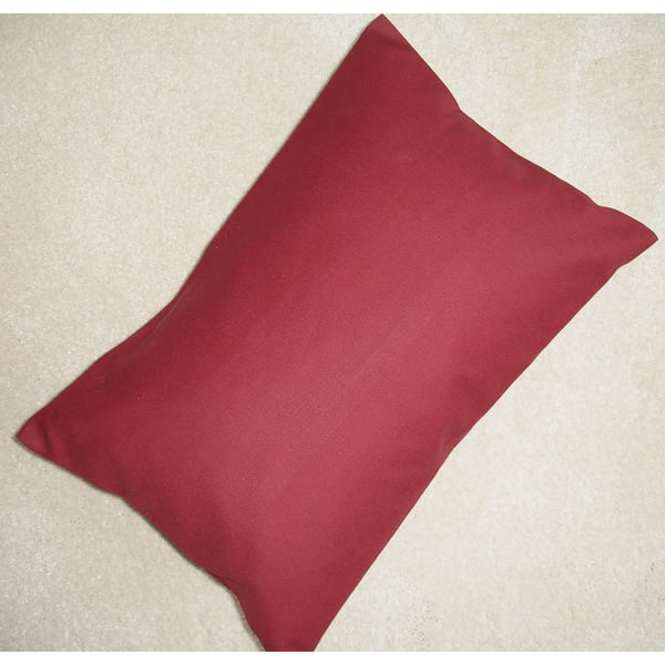 Tempur Travel Pillow Cover Burgundy 16"x10" 16x10 Wine Red Maroon