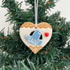 Small JOY heart decoration gold