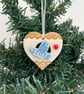 Small JOY heart decoration gold - Image 2