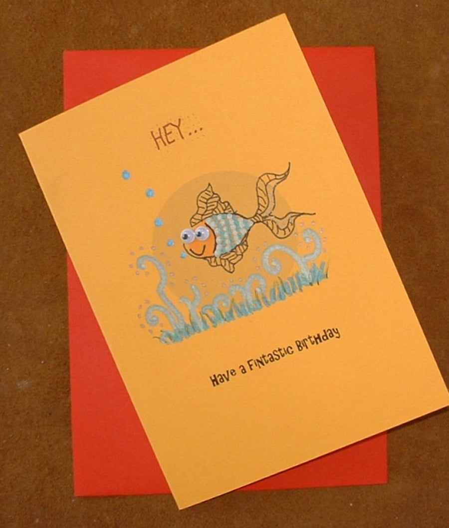 SOLD Have a Fintastic Birthday Greetings Card