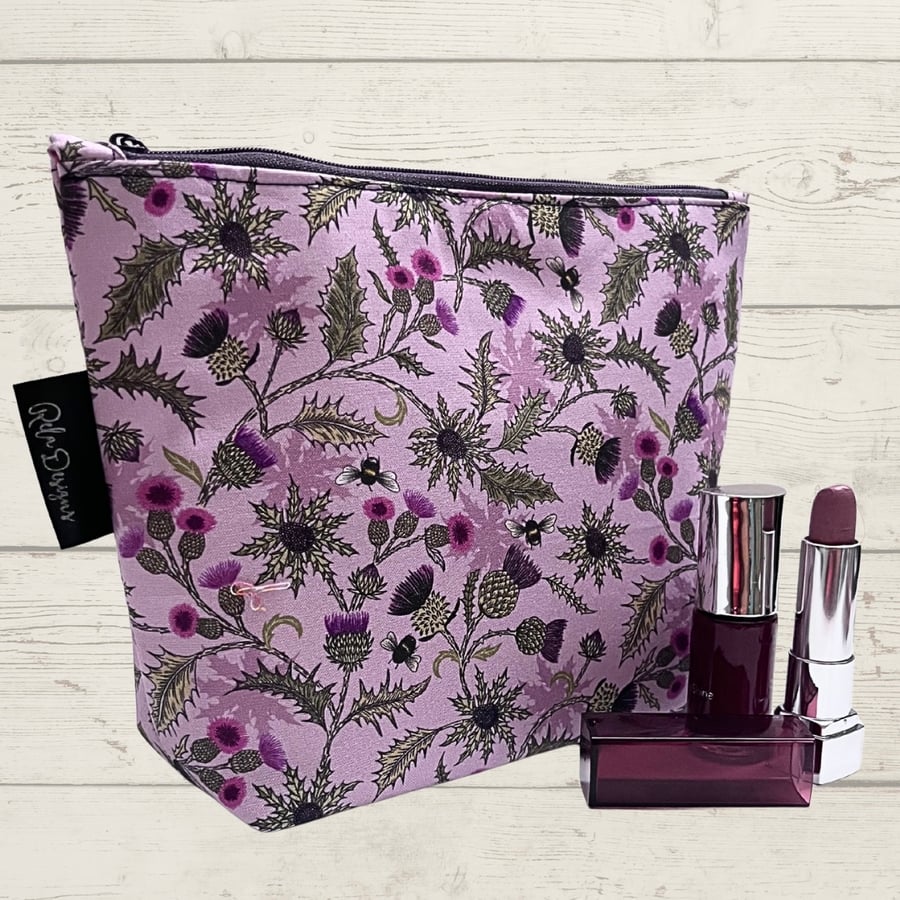Makeup bags thistles,leavesand bees