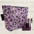 Makeup bags thistles,leavesand bees