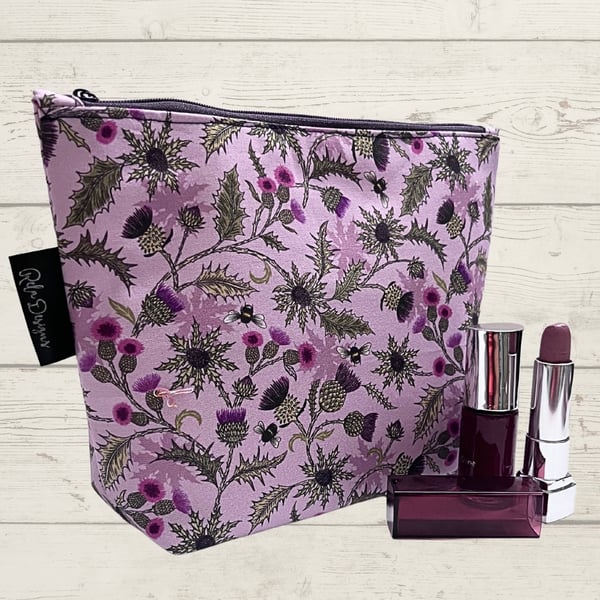 Makeup bags thistles,leavesand bees