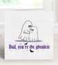 Spooky Father's Day Card, Spooky Birthday Card for Dad. - Image 2