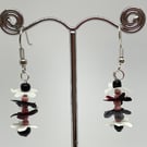 Faux Flower Dangle Earrings