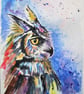 Owl Portrait original painting - Image 5