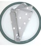 Napkin Grey and White Polka Dot 14" Serviette Washable Cotton Cloth - Image 7