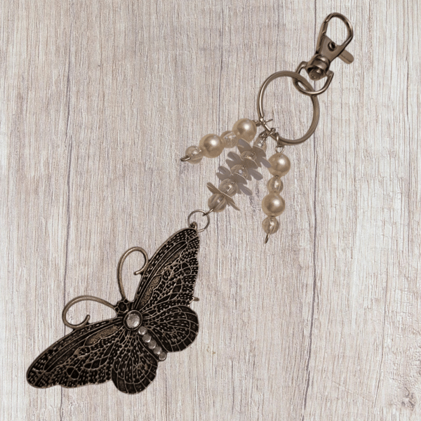 Upcycled Butterfly Bag Charm