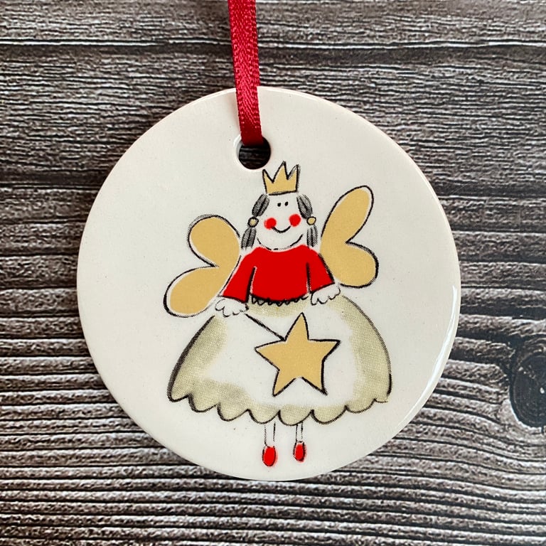 Perfectly Imperfect Handmade Fairy Hanging Decoration