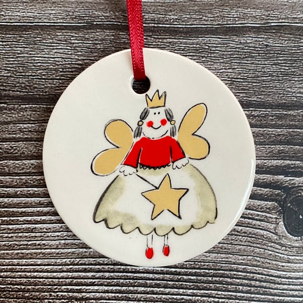 Perfectly Imperfect Handmade Fairy Hanging Decoration