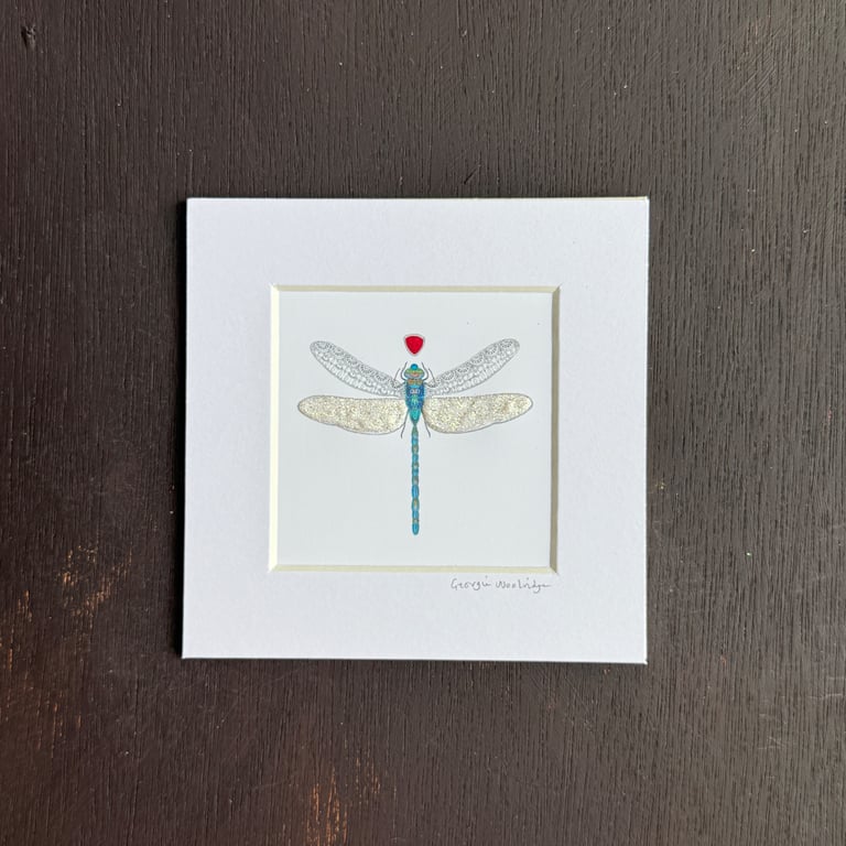 January Dragonfly Birthstone 5" x 5"