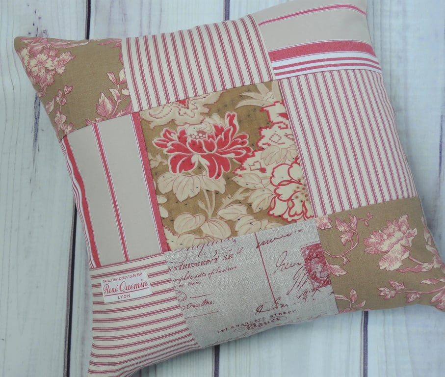 Vintage Patchwork Cushion