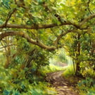 A4 Print Of Gooderstone Water Gardens Trees Norfolk