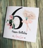 Ballerina Birthday personalised Card for Granddaughter, Daughter, Sister, Niece - Image 3