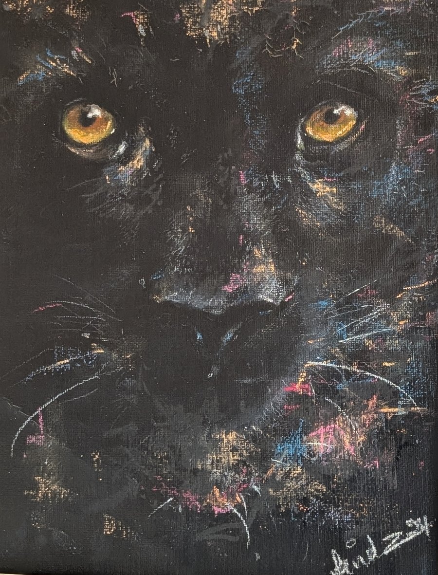 Original Artwork. The Panther. A3