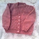 Basket Weave Pattern Raglan Cardigan, Baby Shower Gift, Gift Ideas for Babies