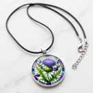 Scottish thistle necklace 